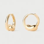 PDPAOLA Örhängen i förgyllt material Loop Hoops AR01-C85-U (Ag 925/1000, 6,65 g)