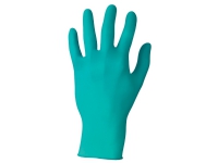 Engångshandske Touch n Tuff storlek 9-10 Kort handtag utan puder Nitril Grön m/100 st. - (låda med 10 st.)