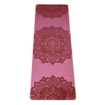 YOGA DESIGN LAB | The Infinity Mat | Luxurious Non-Slip Design Provides Unparalleled Grip to Support and Align You Beautifully | Eco-Friendly | 4 Colors | w/Carrying Strap! (Mandala Rose, 5mm)