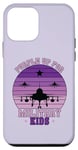 Coque pour iPhone 12 mini Violet Up pour les enfants militaires Jour Coucher de soleil avion de chasse