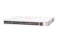 HPE Aruba Instant On 1830 48G 4SFP Switch - Switch - smart - 48 x 10/100/1000 + 4 x Gigabit SFP - skrivbordsmodell, rackmonterbar