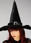 Magic Box Womens Halloween Black Velvet Witch Hat