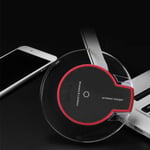 Qi Wireless Charger Charging Pad For Iphone Xs Max Xr 8 Plus Gal Black