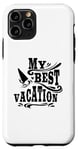 iPhone 11 Pro My Best Vacation Adventure Travel Beach Surf Case