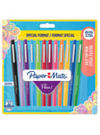 Paper Mate Flair filtspetspennor | Mediumspets (0,7 mm) | Sorterade färger | 12 stycken
