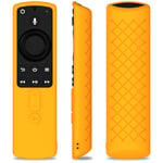 Almiao Remote Case Cover for Fire TV Stick 4K, Fire TV Stick (2nd Gen),Fire TV (3rd Gen) Anti-Slip Shockproof Silicone Remote Protective Case Compatible with All-New 2nd Gen Alexa Voice Remote(Orange)