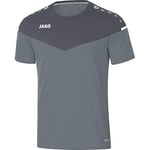 JAKO Champ 2.0 T-Shirt Men's T-Shirt - Stone Gray/Anthra Light, Large