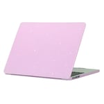 MacBook Air 15 M2/M3 (2023 2024) Hardplast Deksel med Glitterdesign - Lilla
