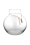 ERNST - Glasvas rund Ø 29cm, h 30 cm - Transparent
