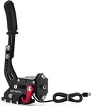 64Bit Frein à main PC USB Frein a main pour Lo Gitech G25 G27 G29 G920 G923 Thrust Master T300 T500 T248 T128 T80 TS-XW, Mettre à jour Sim Racing Games Câble en nylon 2m/ressort renforcé/Noir