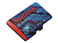 SanDisk GamePlay - Flash-minneskort - 512 GB - A2 / Video Class V30 / UHS-I U3 - mikroSDXC UHS-I