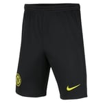 Nike Chelsea FC Boys Away Stadium Shorts - Black/Yellow / Medium 10-12 Years