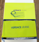 VERSACE JEANS Leather Sparkly Sequin Wedge Trainers Size UK 3 EUR 36 BNIB