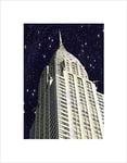 Wee Blue Coo NEW YORK CITY MANHATTAN STARS SKY EMPIRE STATE BUILDING FRAMED PRINT B12X8776
