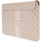 Guess Datorfodral 14'' Printed Stripes - Rosa
