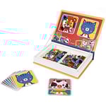 Janod - Magnéti'Book Mix & Match - Jeu Éducatif Magnétique - 8 Animaux à Recomposer - 72 Magnets, Nombreuses Combinaisons & Créations Possibles - Certifié FSC - Dès 3 ans, J02587