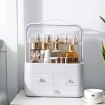 Makeup Organizer Låda Box Bärbar Makeup Förvaring Kosmetisk Organizer Transparent Smyckeskrin Badrum Förvaring