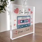 Valentines Gifts For Him Her PERSONALISED Our Song Plaque Gift For Husband Wife