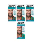 4 x Just For Men Moustache and Beard Dye Gel Medium Brown M35 M-35