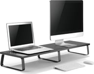 Laptopstativ Mozos Mozos Dual Riser S Hylla För Dubbla Bildskärmar