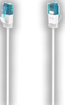Hama Flexi-Slim Ethernet kabel CAT 6a, 10 Gbps U/UTP 1,5m (hvit)