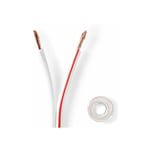 Cyclingcolors - Câble bipolaire 2 fils 0,5mm² blanc rouge awg isolant pvc 50V 2x8A Fil électrique Maison Lumière Lampe Ruban led Eclairage, 2 mètres