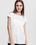 Urban Classics Ladies Extended Shoulder Tee (Vit, S) S Vit