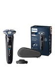 Philips Series 7000 Wet &amp; Dry Men's Electric Shaver with Pop-up Trimmer, Travel Case, Charging Stand &amp; GroomTribe App Connection - S7886/35, One Colour, Men