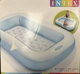 Intex Inflatable Rectangle Paddling Pool Childrens Kids Large Garden Blow-up