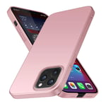WFTE Case for iPhone 12 Pro Max Ultra Thin Hard Plastic [Screen Protector Friendly] [Anti-Drop][ Anti-Scratch] Protective Case Cover for iPhone 12 Pro Max-Pink