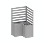 Biohort Spaljé till Planteringsbädd L-Form 2 delar (2 del) til L-form storlek L100 metallic silver B130945