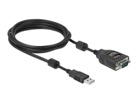 Delock - USB / seriell kabel - USB (hane) till RS-232 (hane) - 2 m - svart
