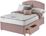 Silentnight Memory Kingsize 2 Drawer Divan Bed - Pink King Size