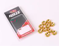 Försänkt Aluminiumbricka 6x18mm Guld 10-Pack