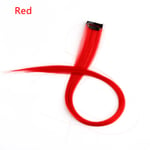 Hair Extension Single Clip Hairpieces Synthetic Red