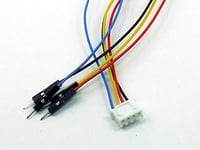 POPESQ® 1 pcs. x Cable Socket JST XH 2.54mm - 4 x Plug Dupont 1 way 2.54mm 4 way 20cm DUP254 KB254#A2552