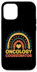 Coque pour iPhone 12/12 Pro Coordonnateur en oncologie Boho Rainbow Oncology Infirmière Navigator