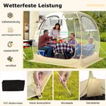 Sporttält för 5-6 personer pop-up tält med väderbeständig kapell bärbar & hopfällbart bubbeltält utomhus stort