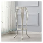 Flower Pot Stand Metal Tall Plant Stand Indoor And Outdoor, Iron Flower Pot Stand, 2-layer Plant Stand, Garden Decoration Display Stand,Copper (Color : White, Size : 80cm)