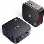 NIPOGI - Mini PC - Windows 11 Pro - Intel Celeron N5105 - 16 Go DDR4 512 Go M.2 SSD - 4K UHD - Bluetooth 4.2 - HDMI X 2