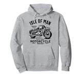 Isle of Man TT Races Vintage Motorcycle Retro Design Pullover Hoodie