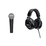 Shure SM58 Vocal Dynamic Microphone with SRH440A Over-Ear Wired Headphones for Monitoring & Recording