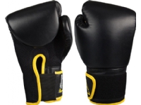 Boxningshandskar AVENTO 8oz svart PU-läder