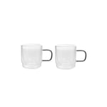 Dubbelväggiga glas med handtag Homla CEMBRA RETRO, 2 x 320 ml