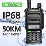 Walkie Talkie UV-9R PRO Waterproof V/UHF Ham Radio High Power Two Way Radios