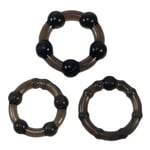 Cock Ring Set Super Stretchy Beaded Penis Rings 3pk Easy Squeeze  Sex Toy Men