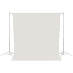 Caruba Wrinkle Resistant Backdrop Bakgrund 2.6x3m, vit