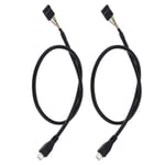 2PCS 5 Pin Motherboard Female Header to Micro USB Adapter Extender Cable 50cm