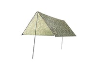 GRAND CANYON Zuni 3, 3 x 3 m Voile d'ombrage Multifonction avec Barres, bâche de Tente, imperméable, Protection UV50+, Bivouac, Camping, extérieur, Jardin