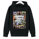 Grand Theft Auto V Cartoon Print Barn Hoodie Barntröja 130cm